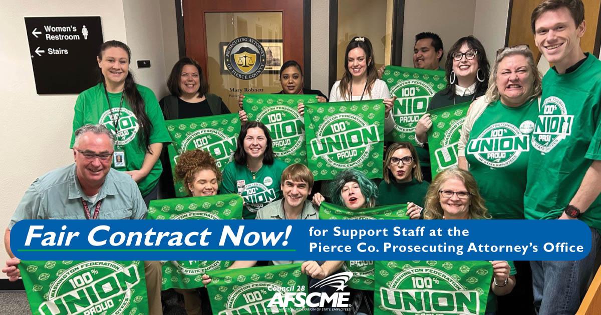 Public Safety is a Fair Union Contract at the Pierce Co. Prosecutor’s