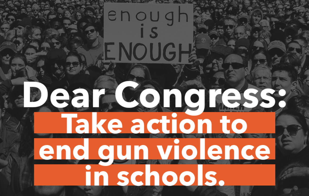 tell congress to end gun violence in schools now picture