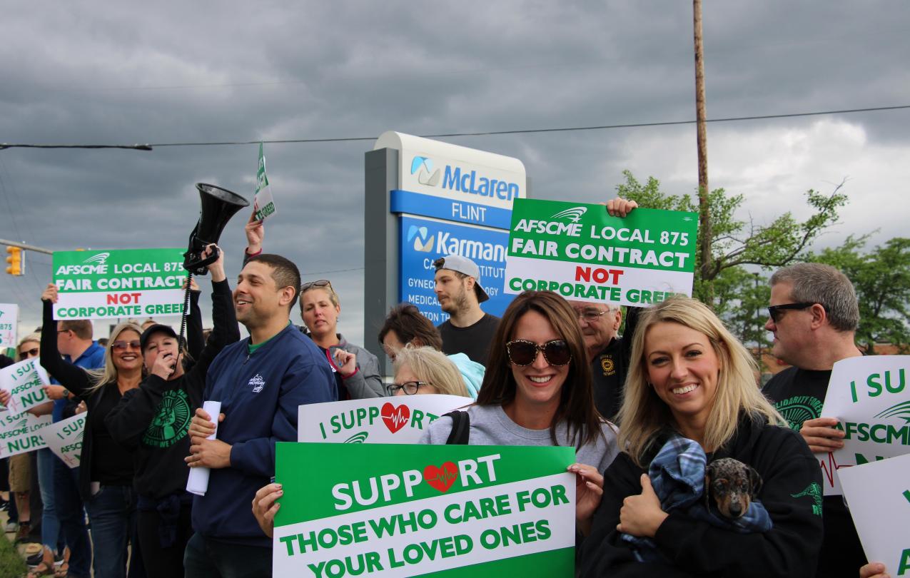 AFSCME Local 875 during Solidarity Walk on June 7, 2024