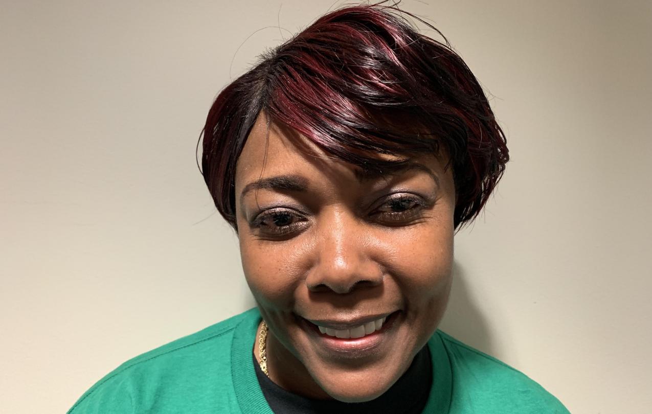 AFSCME Local 4041 member Veronica Brown Davis at a hearing for SB135 in support of collective bargaining rights for state employees