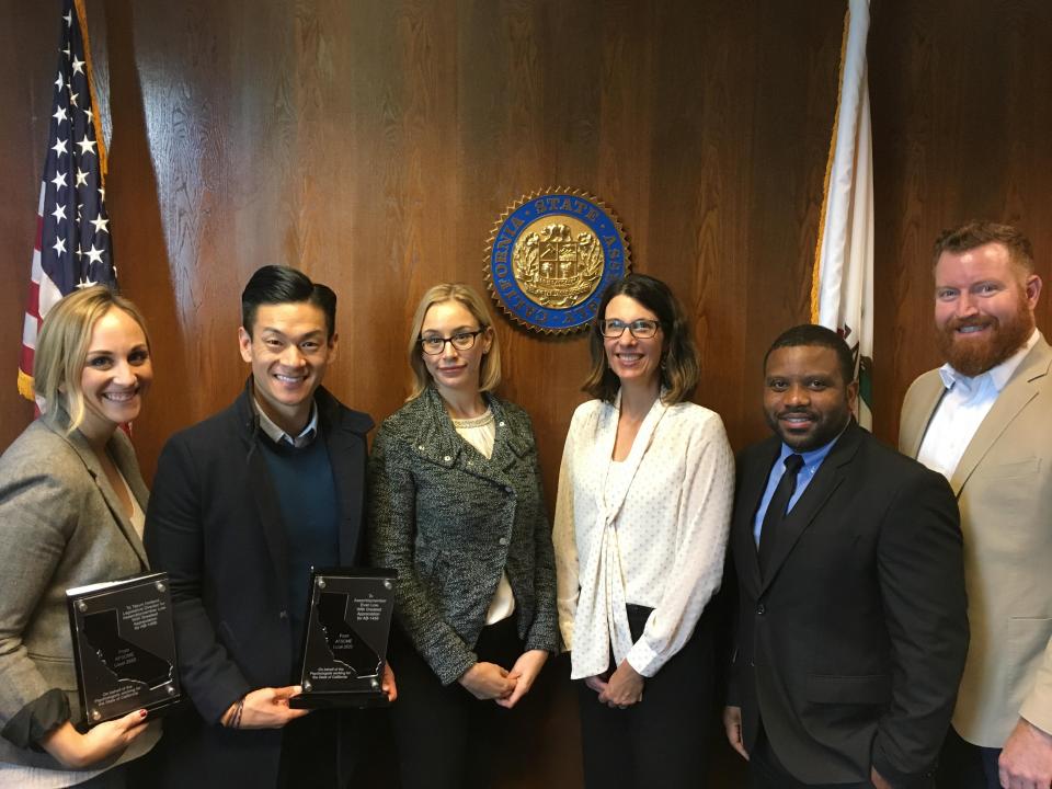 AFSCME California and AFSCME Local 2620 honor Assembly Member Evan Low and Tatum Holland for their work on AB 1456 AFSCME California and AFSCME Local 2620 honor Assembly Member Evan Low and Tatum Holland for their work on AB 1456