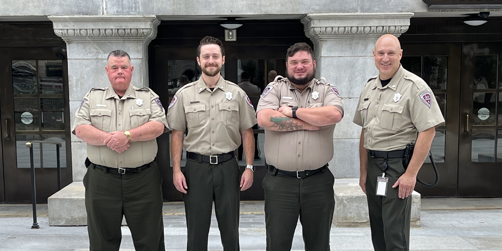 From left to right: Stephen Reimer, Charlie Chouinard, Rob Pantaleo and Wayne Diskin. Photo by John Killoy, Council 93.