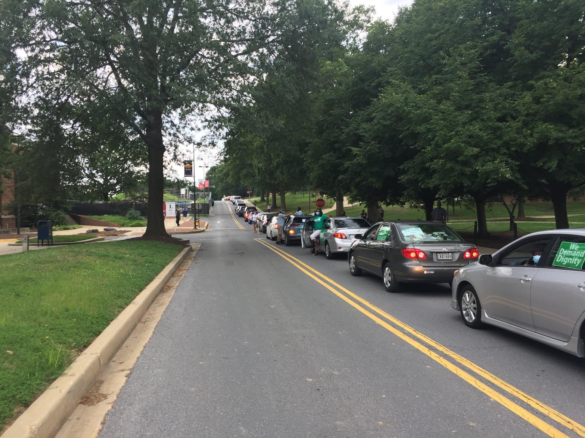 cars lined up