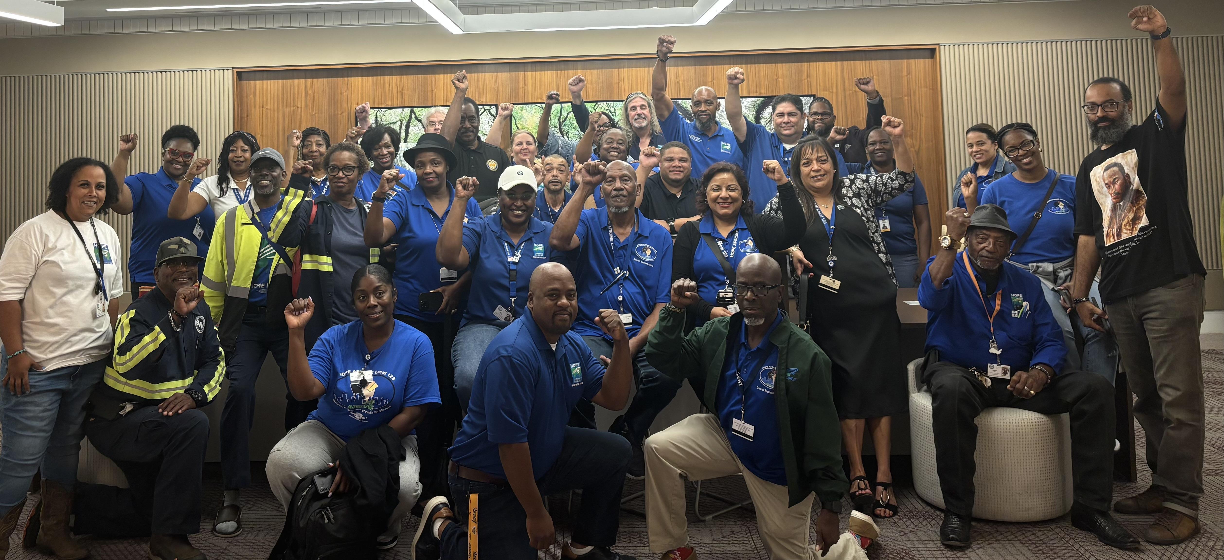 HOPE AFSCME Local 123 Negotiating Team after September 2024 Tentative Agreement with the City