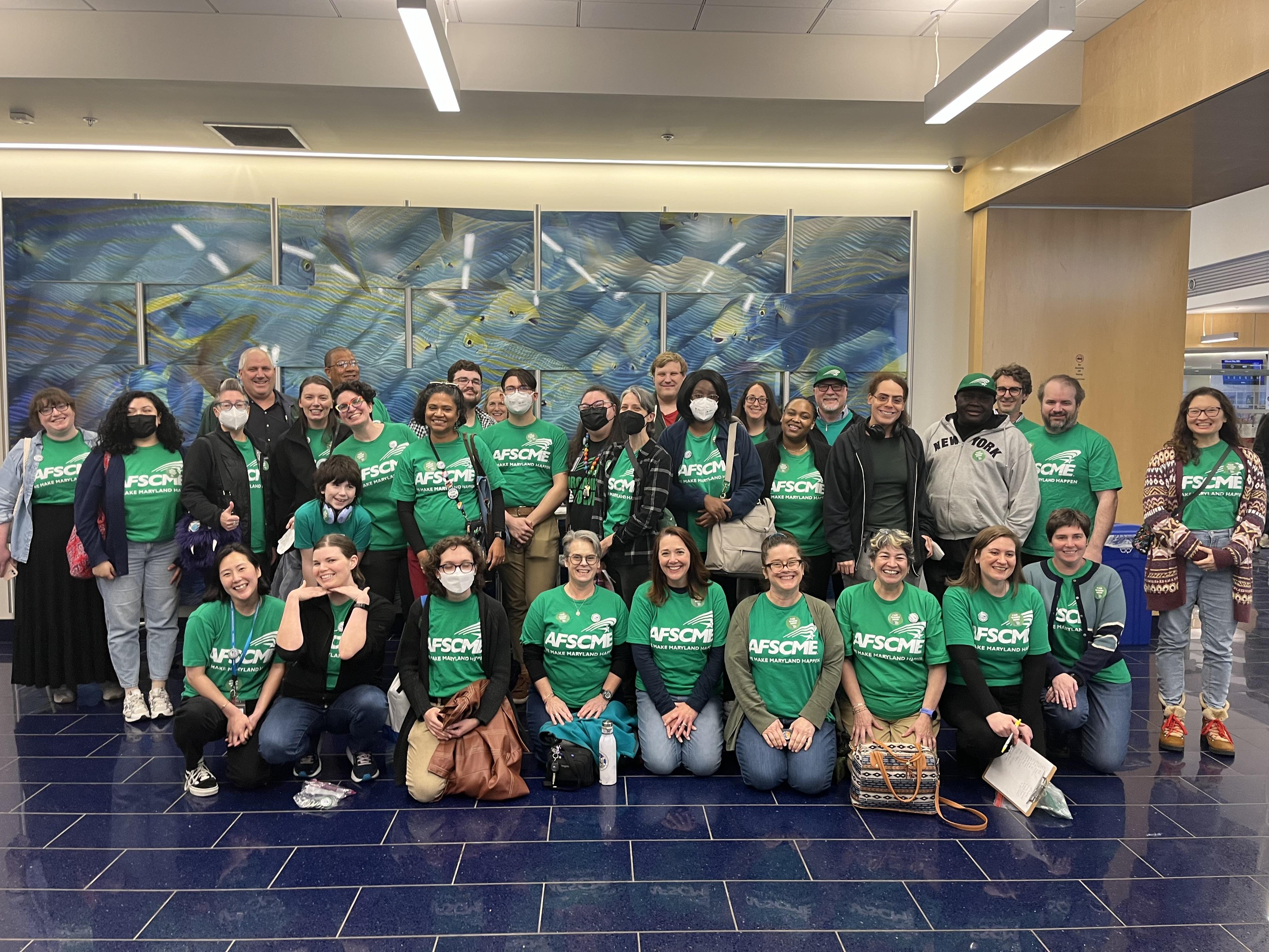 Group photo of Howard County library workers
