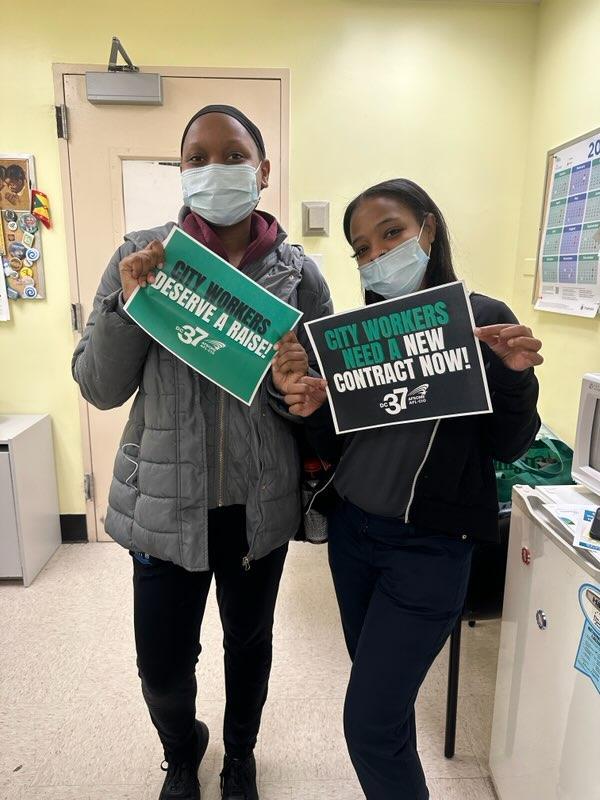 AFSCME Local 1549 members during District Council 37 Day of Action