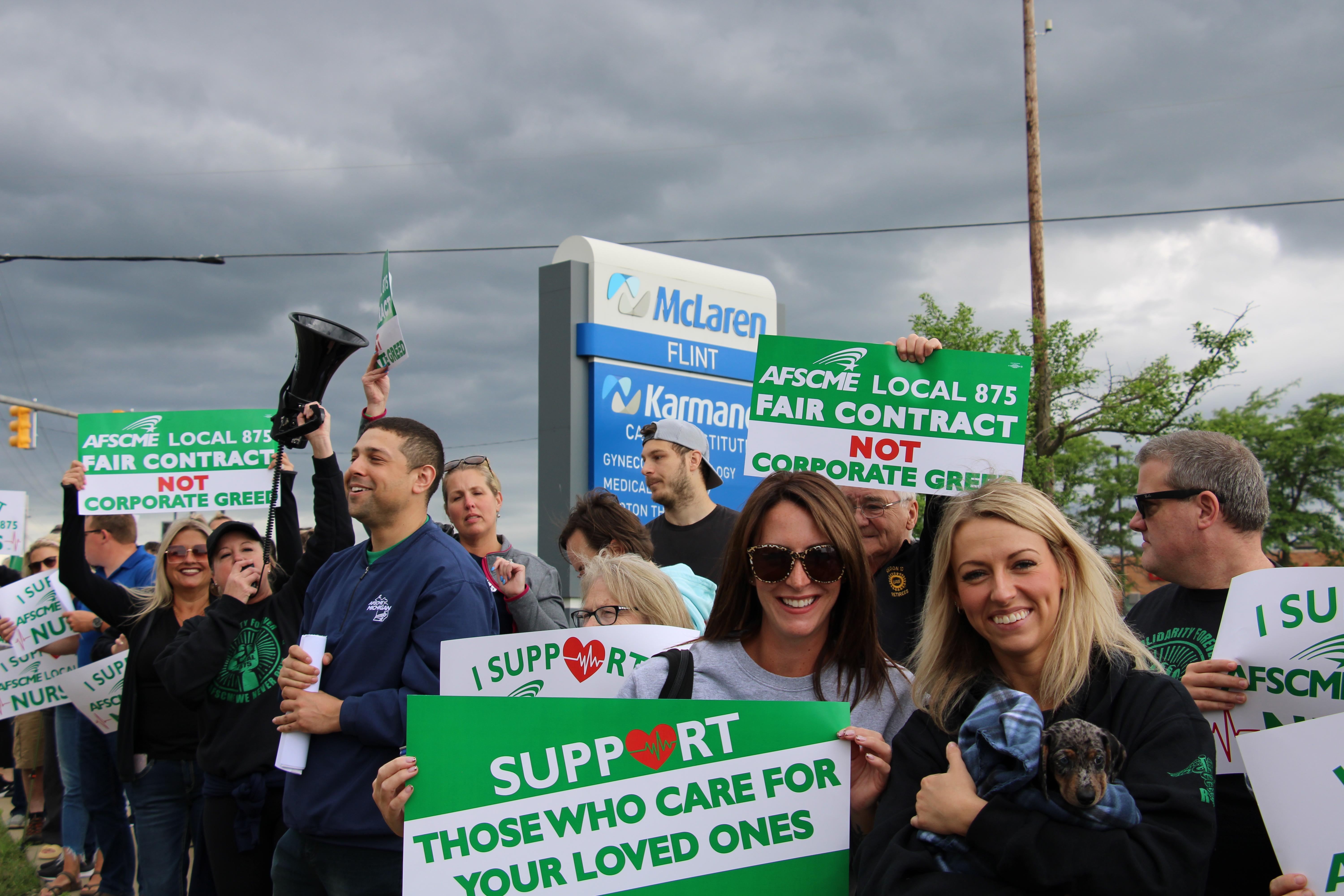 AFSCME Local 875 during Solidarity Walk on June 7, 2024