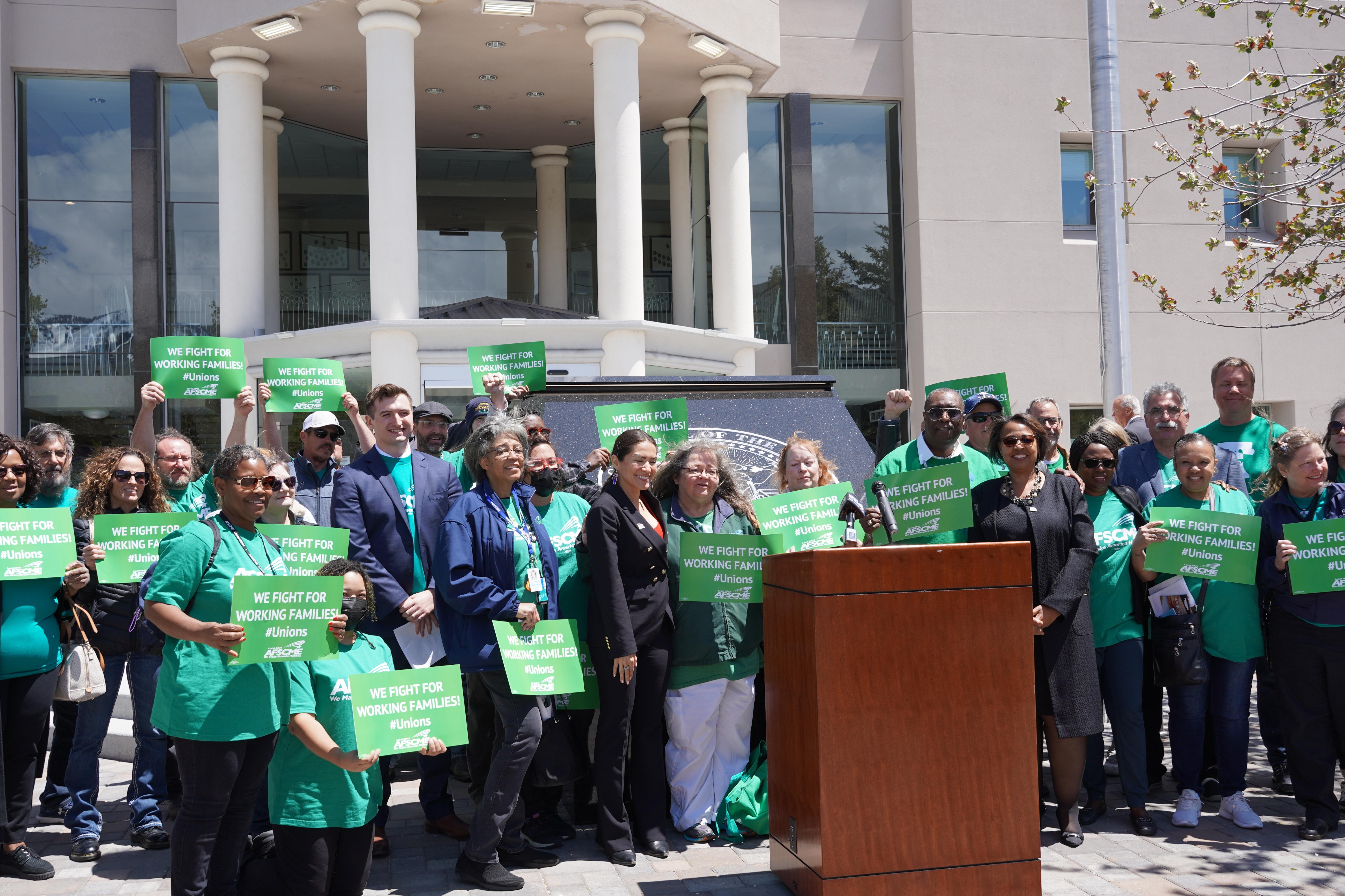 AFSCME Local 4041 members in Carson City with Legislative Leaders