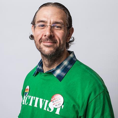 A headshot of WFSE President Mike Yestramski smiling 