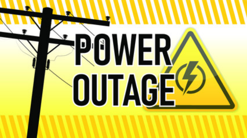 Power outage graphic