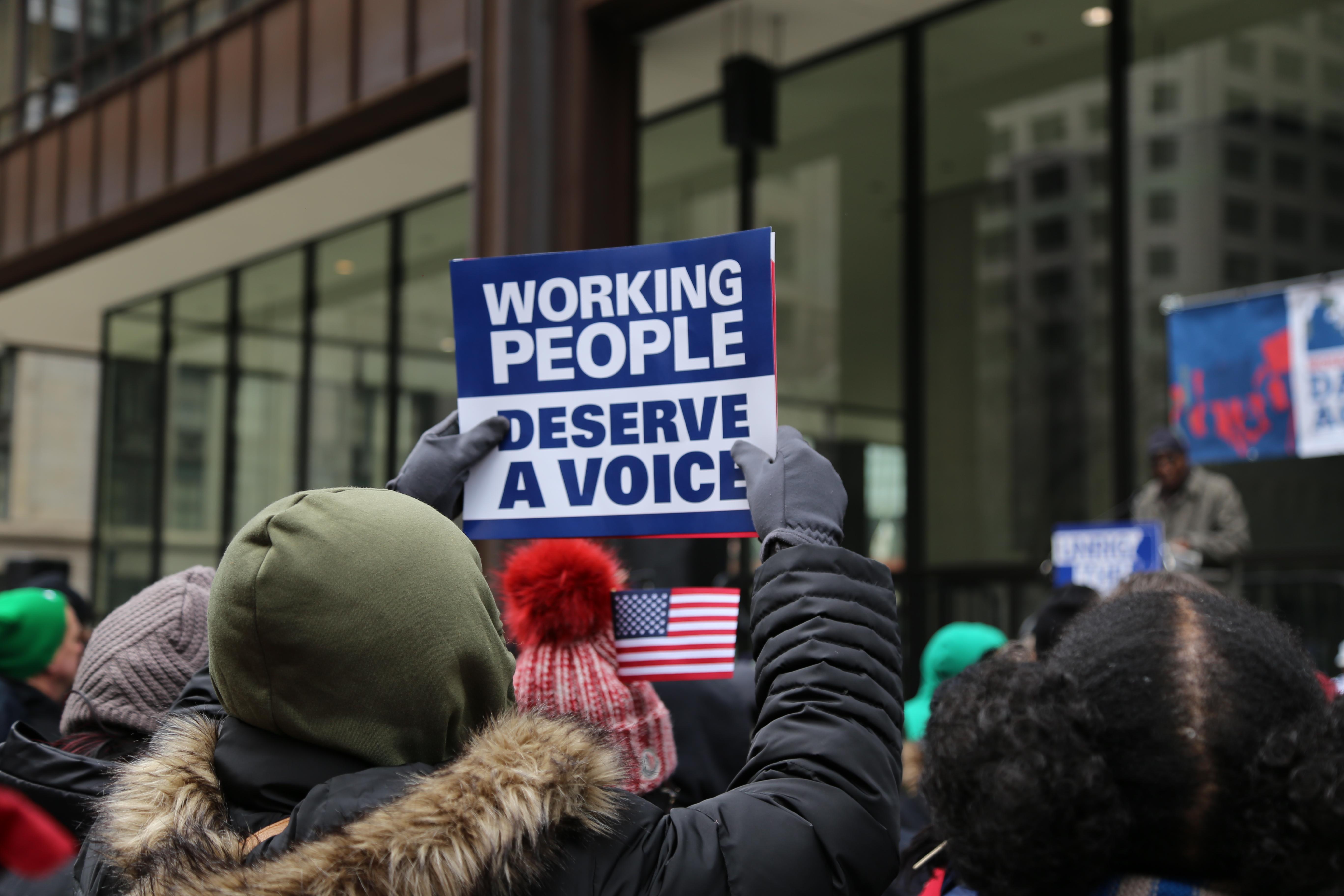 Working people deserve a voice