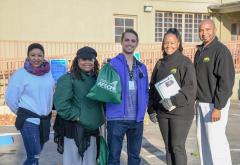 Local 2620 members at an organizing drive in Napa