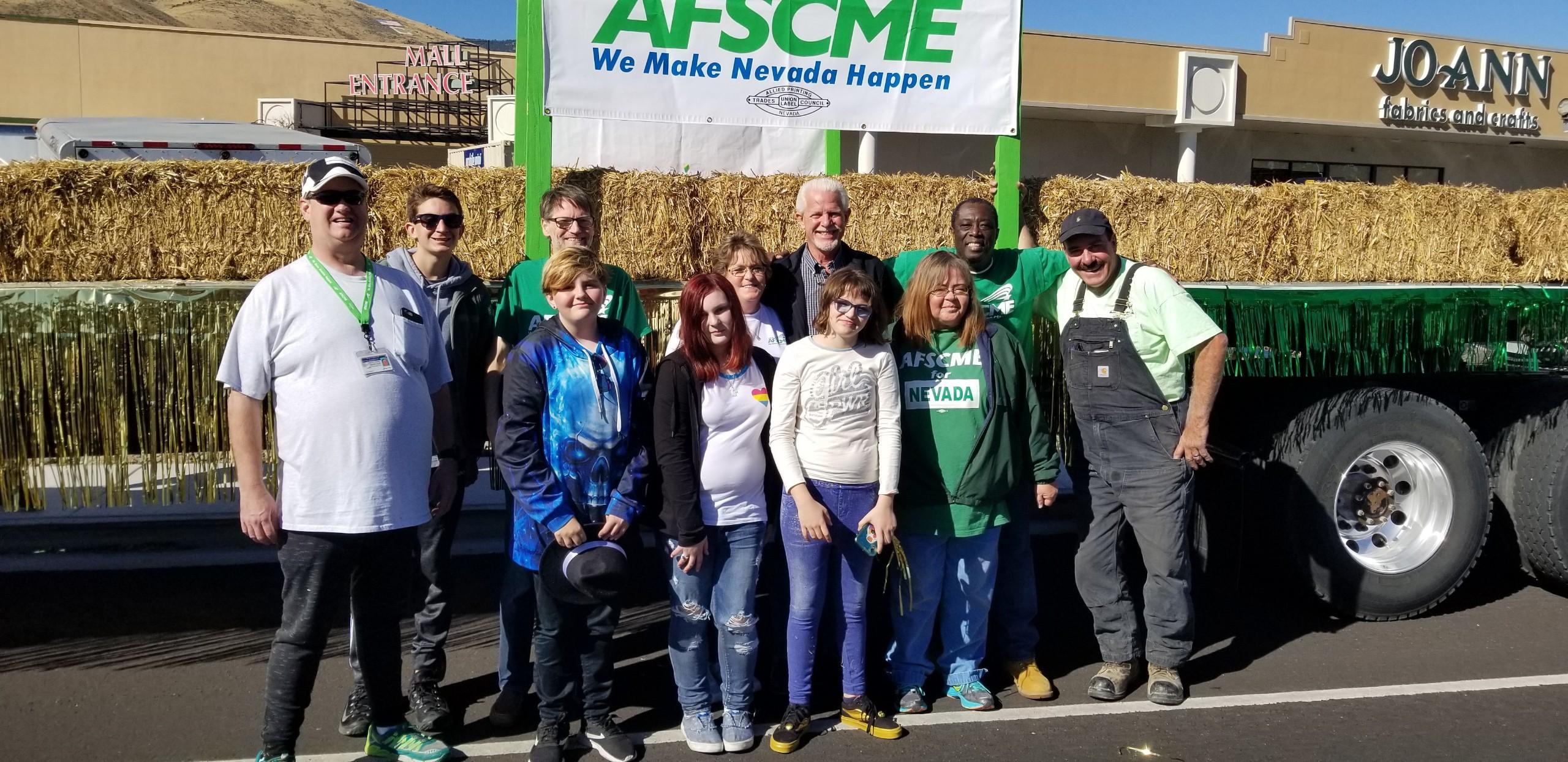 AFSCME Local 4041 members at the 2019 Nevada Day Parade in Carson City 
