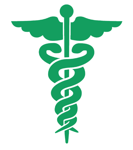 Green caduceus