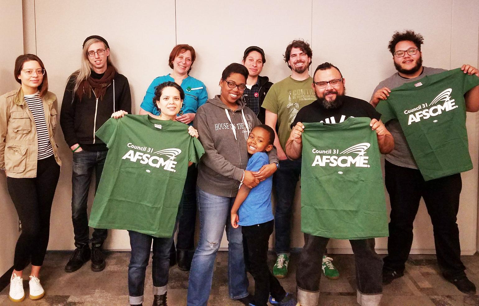 New AFSCME members at Erie House
