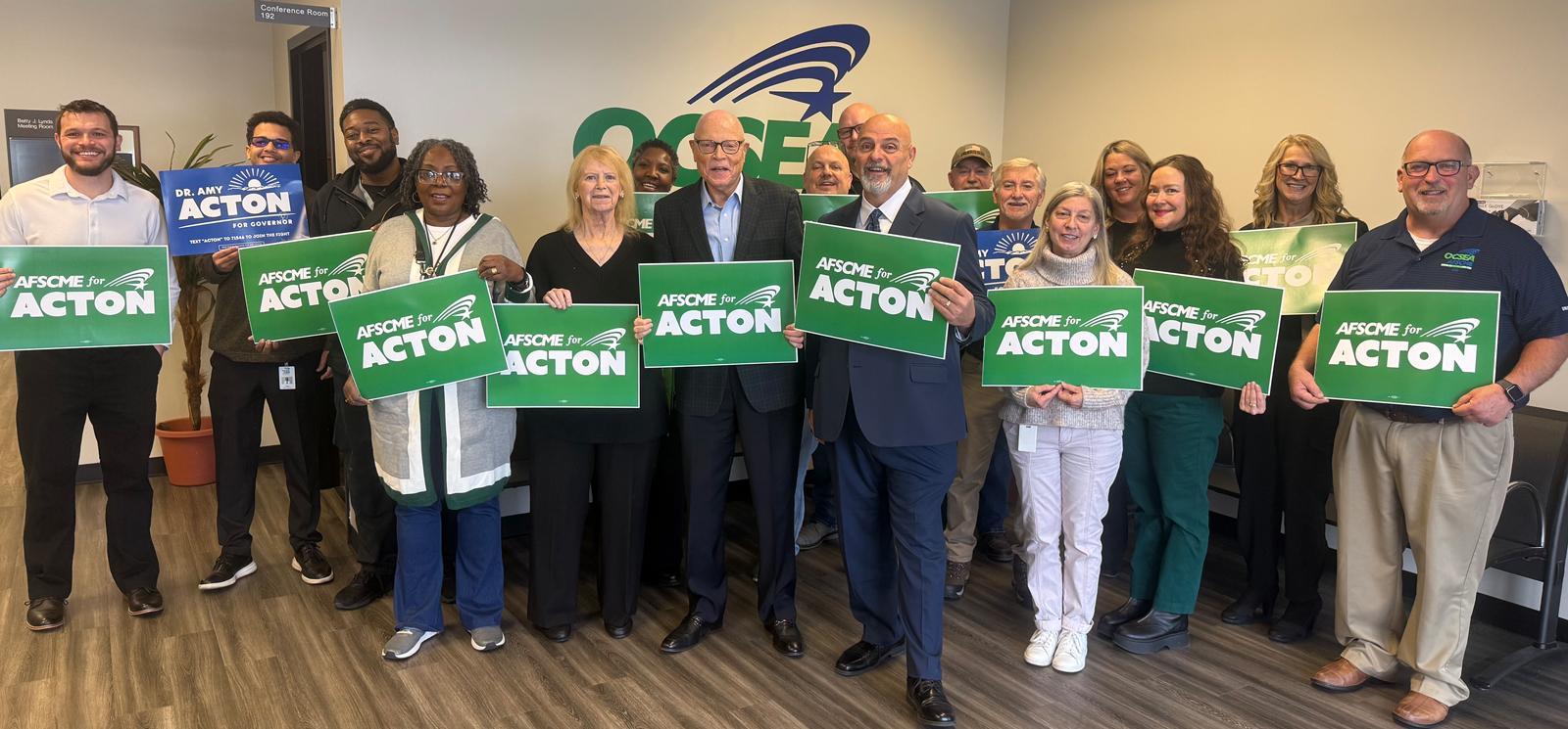AFSCME endorses Acton for Governor
