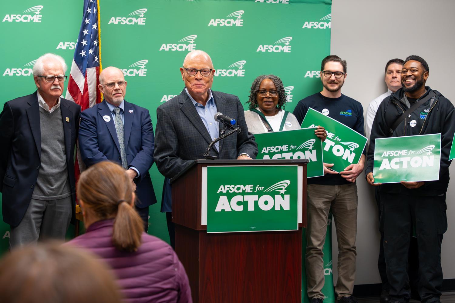 AFSCME endorses Acton for Governor