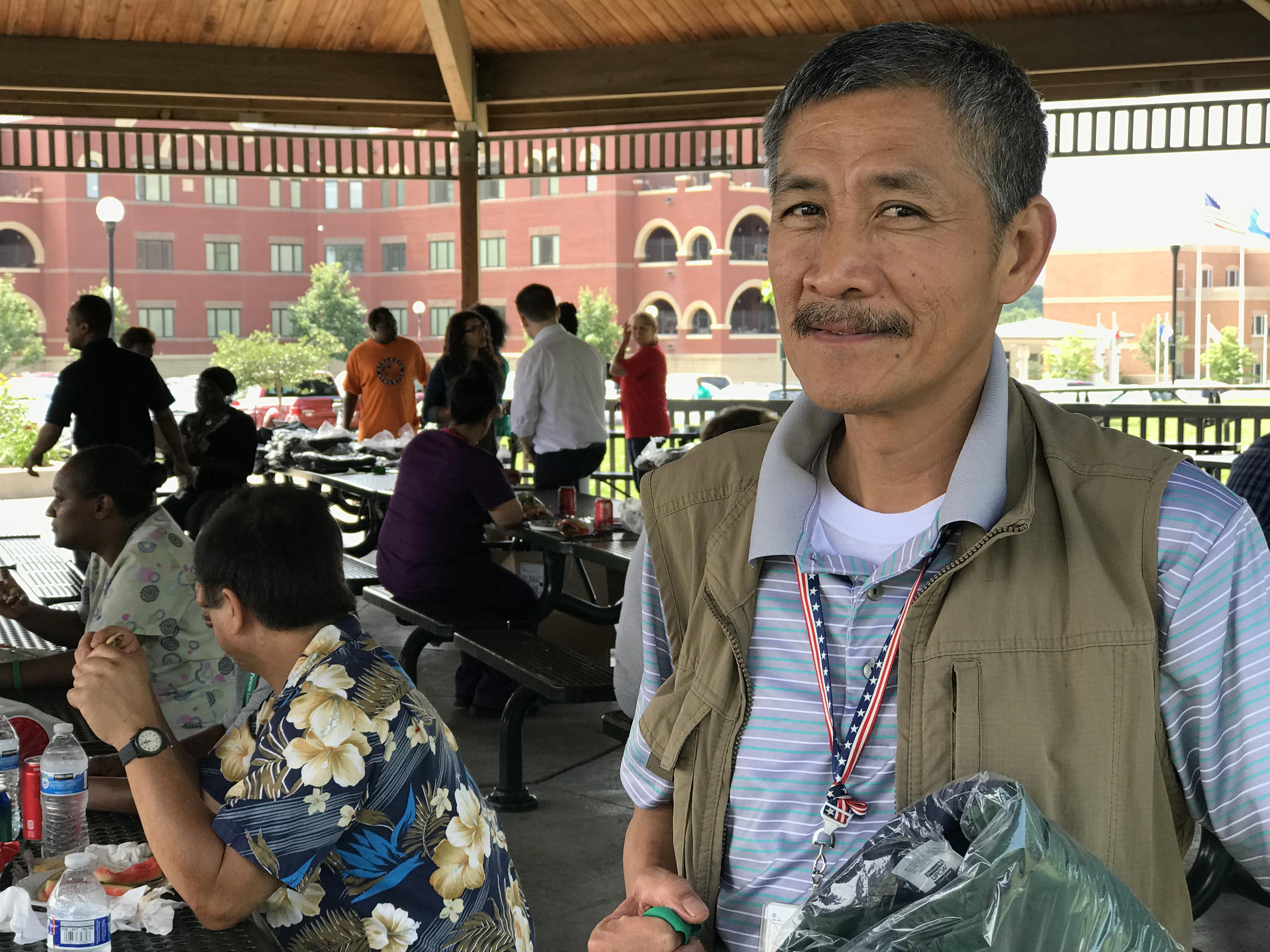 Leon Visperas proudly holds his new PEOPLE jacket. Leon Visperas proudly holds his new PEOPLE jacket.