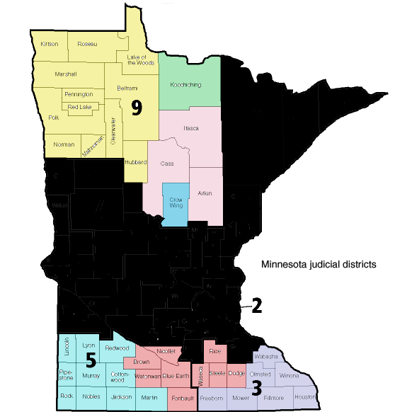 AFSCME Council 65 represents the 3rd, 5th, and 9th Judicial Districts of Minnesota. 