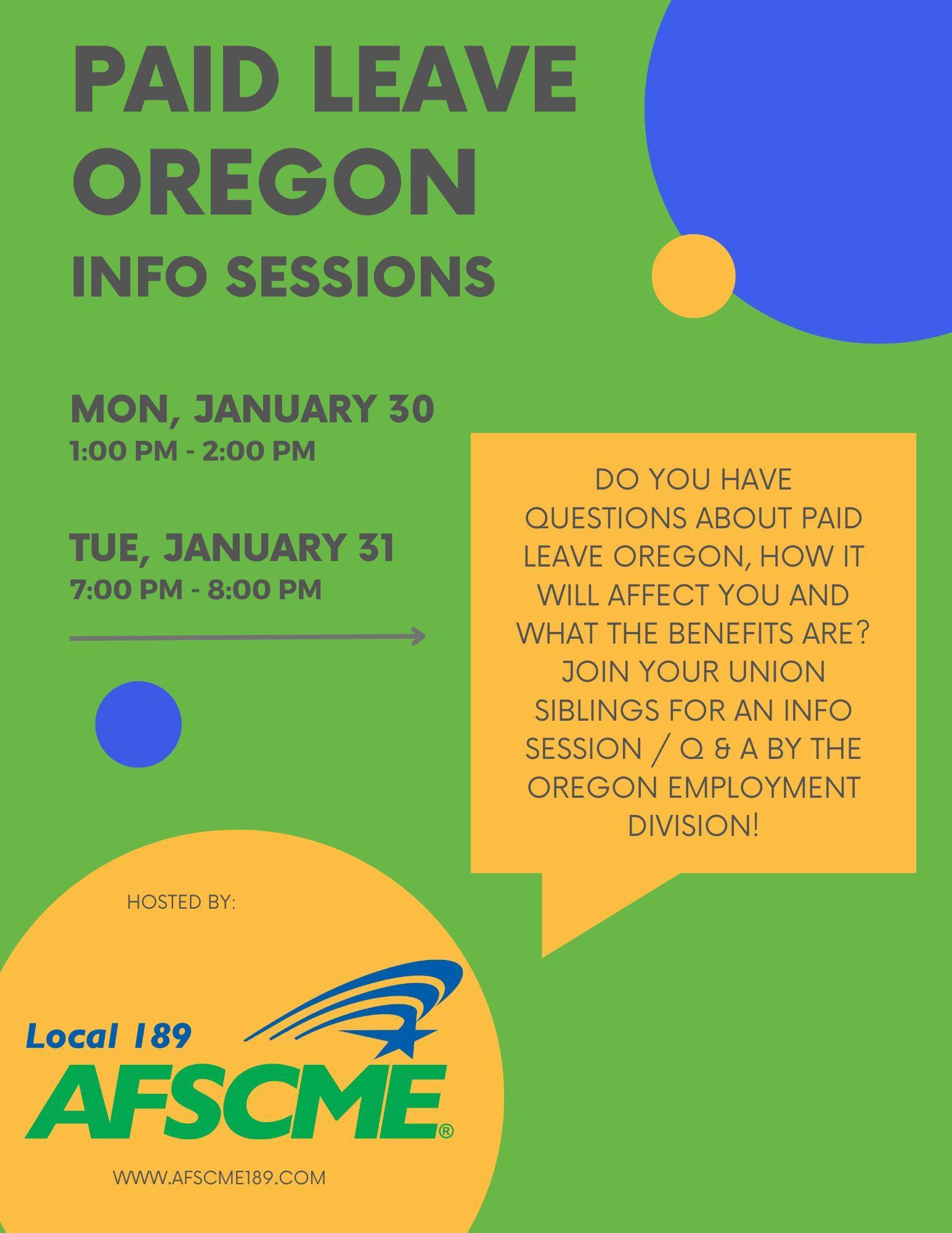 Click this image to attend the 1PM informational session for paid leave oregon on January 30.
