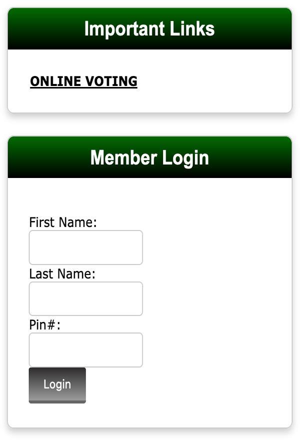 Screenshot of Vote.WFSE.Org