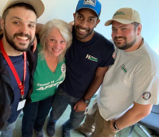 A group of Washington Conservation Corps supervisors pose with Pat Bailey, Ecology steward