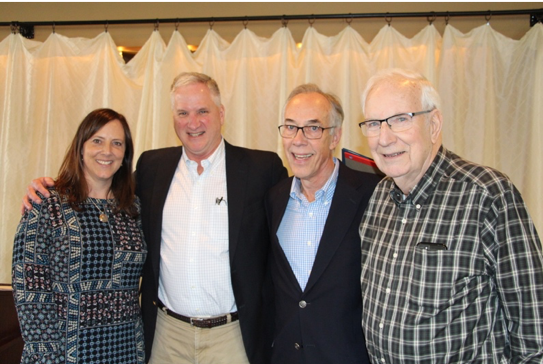 Four WFSE Executive Directors: Newly selected ED Leanne Kunze, Greg Devereux, Gary Moore, and George Masten.